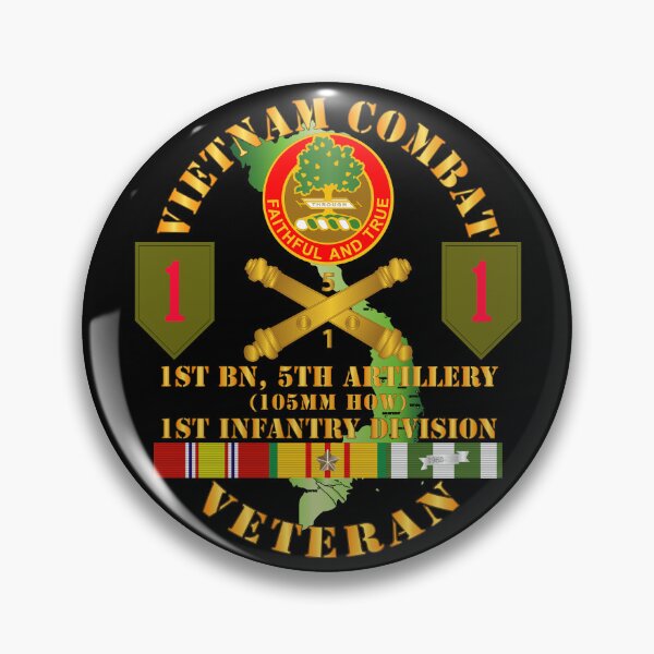 Item preview, Army - Vietnam Combat Vet - 1st Bn 5th Artillery - 1st Inf Div SSI designed and sold by Military Insignia Products.