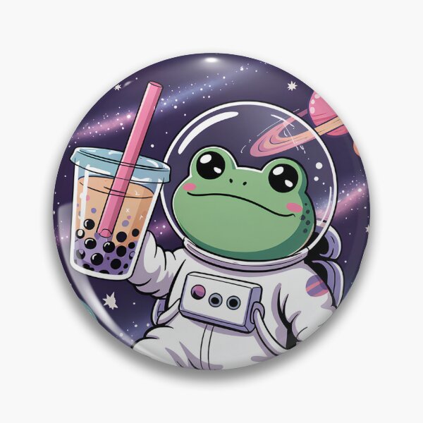 Item preview, Frog in Space Cover, Astronaut Frog Phone Case, Cute Space Frog iPhone, Samsung Cover, Whimsical Galaxy Frog Gift | Kawaii Frog in Space designed and sold by ynsben.