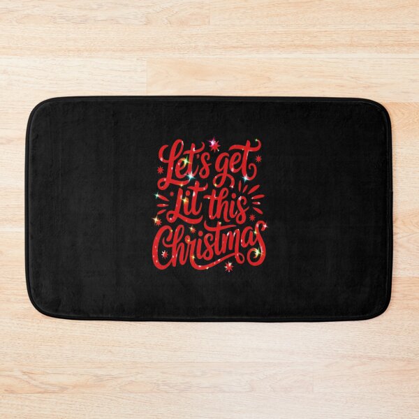 Item preview, Let’s Get Lit This Christmas Neon Typography designed and sold by creativerooney.