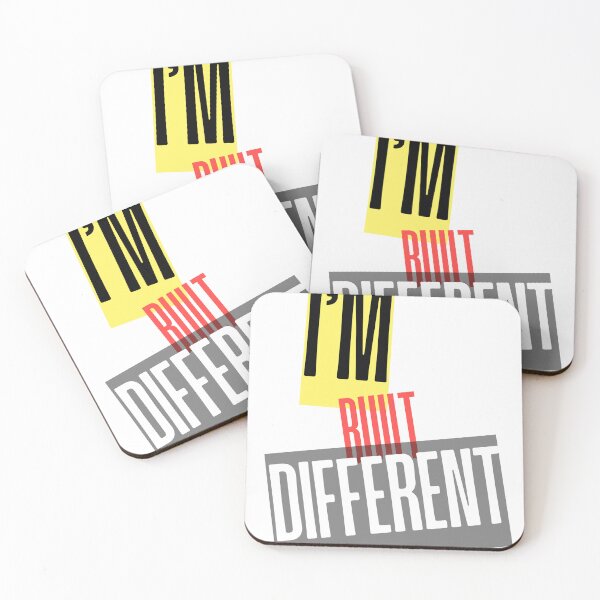 Item preview, I'm Built Different Body Positive Gift Yellow Red Gray designed and sold by MirAgi.
