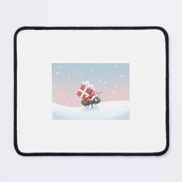 Item preview, Cute minimalist cartoon ant carrying a gift  designed and sold by mayatA-rt.