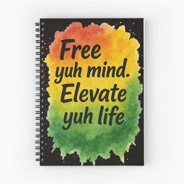 Item preview, Free Yuh Mind, Elevate Yuh Life- Rasta Motivational Quote designed and sold by KingdomDesigns2.