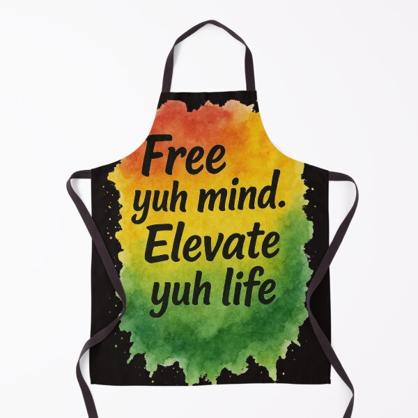 Item preview, Free Yuh Mind, Elevate Yuh Life- Rasta Motivational Quote designed and sold by ROOTS & SOUL.