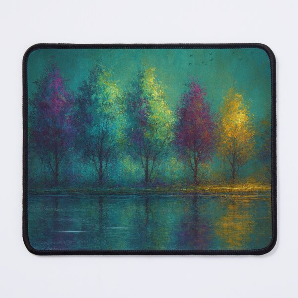 Item preview, Mystic Grove - Reflections Colorful Trees at Dusk designed and sold by Joey Santiago.