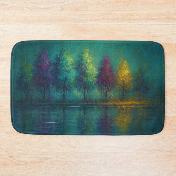 Item preview, Mystic Grove - Reflections Colorful Trees at Dusk designed and sold by Joey Santiago.