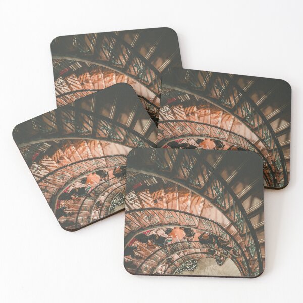 Item preview, Vintage Spiral Staircase in Retro Style designed and sold by DiscoverySB.