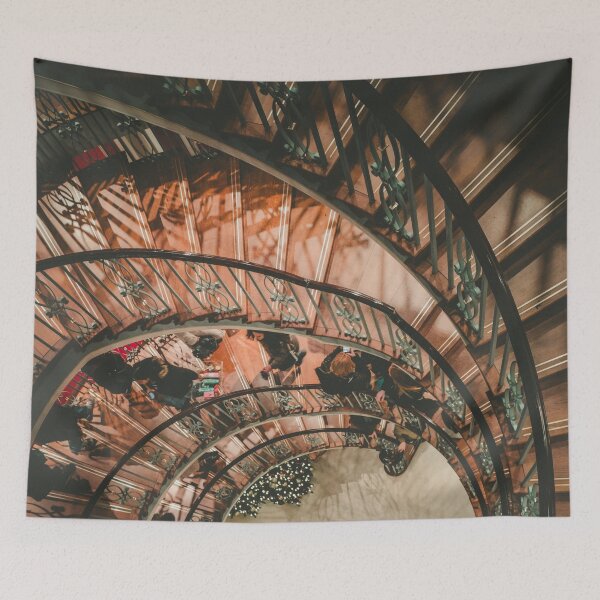 Item preview, Vintage Spiral Staircase in Retro Style designed and sold by DiscoverySB.