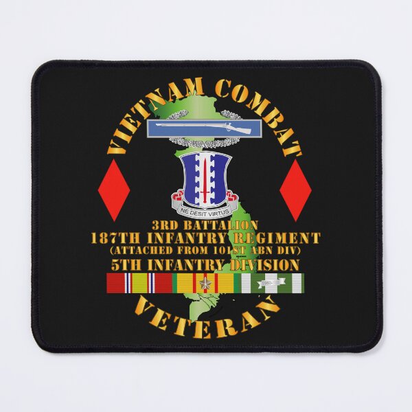 Item preview, Army - Vietnam Combat Vet - 3rd Bn 187th Inf Atched 101st ABN - 5th Inf Div SSI designed and sold by Military Insignia Products.
