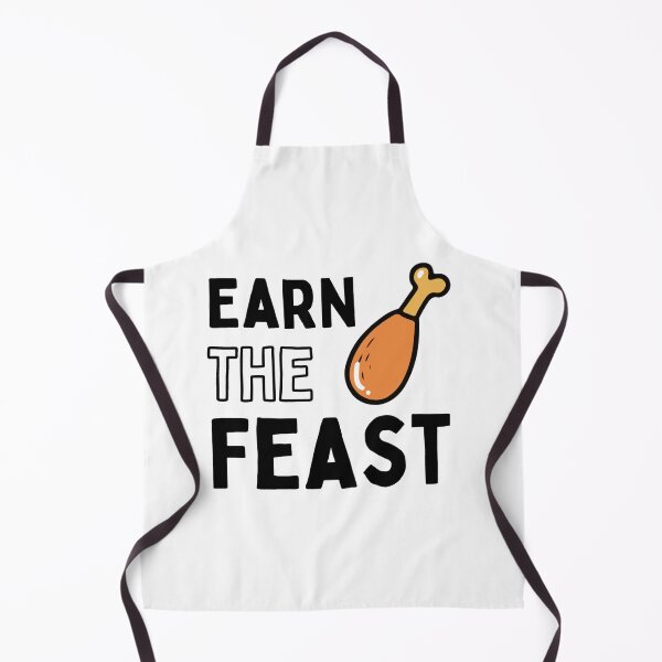 Item preview, Earn The Feast – Funny Motivation Food Quote Typography Design designed and sold by TorqueThread.