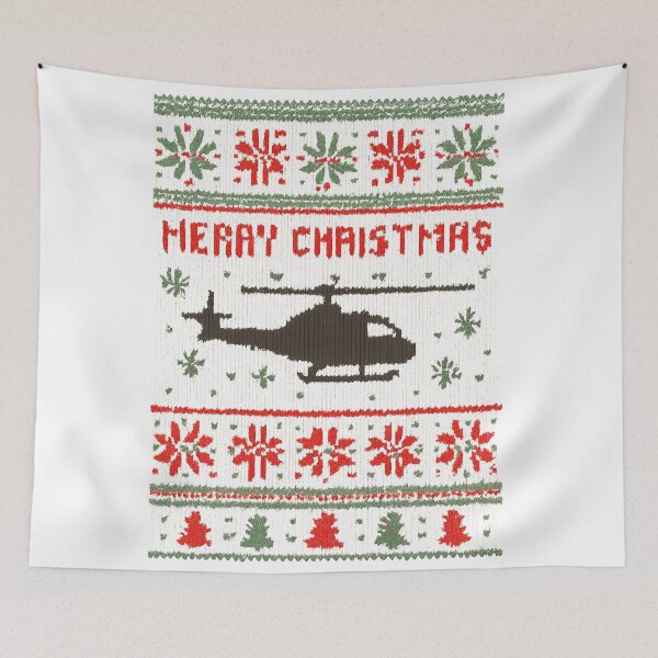 Item preview, Army Ugly Christmas Sweater Helicopter  designed and sold by Callsign 84.