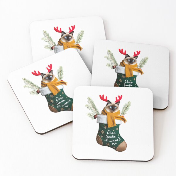 Item preview, Dear Santa, It Wasn’t Me – Sarcastic Christmas Cat | Funny Holiday Gift designed and sold by MiszungART.