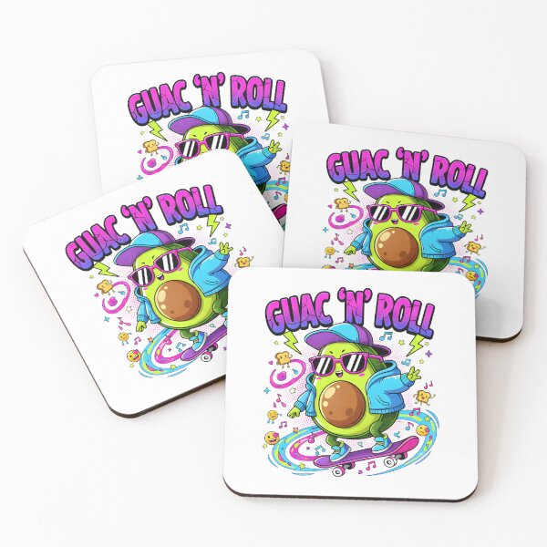 Item preview, Guac 'N' Roll Avocado Skater designed and sold by ReykorShop.