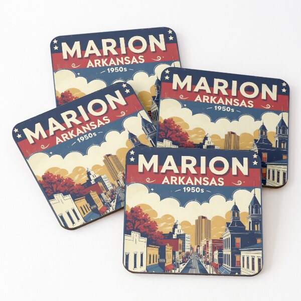 Item preview, Marion Arkansas USA Vintage Travel Tourism  designed and sold by TravelersGems.