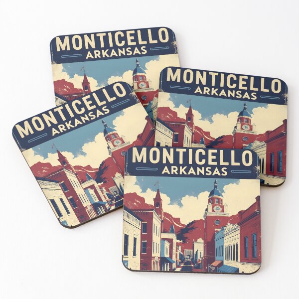 Item preview, Monticello Arkansas USA Vintage Travel Tourism  designed and sold by TravelersGems.