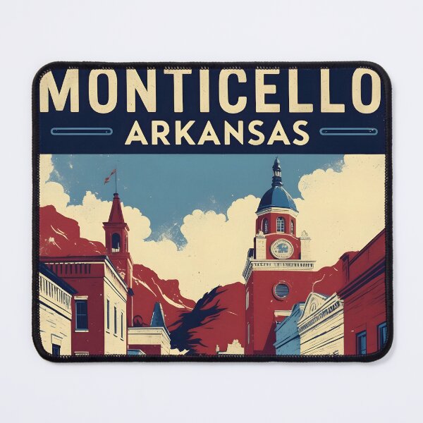 Item preview, Monticello Arkansas USA Vintage Travel Tourism designed and sold by TravelersGems.