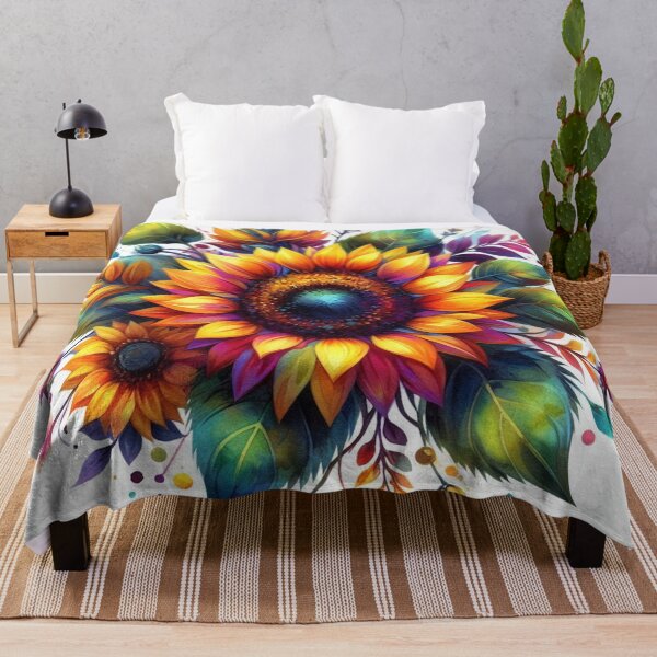 Item preview, Very Bright Colorful Sunflowers designed and sold by Nicole-Cherie.