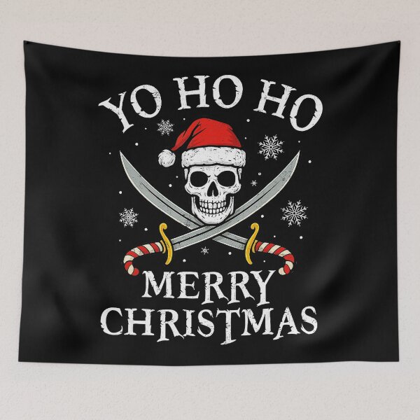 Item preview, Yo Ho Ho Merry Christmas Holiday Pirate Santa Hat Boating  designed and sold by JEFDodsonArt.