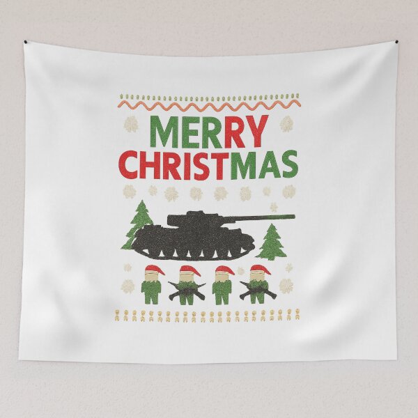 Item preview, Army Ugly Christmas Sweater Tank designed and sold by Callsign 84.