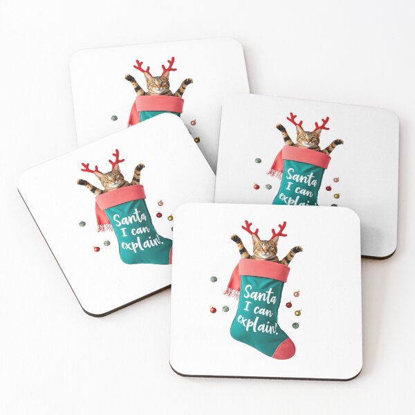 Item preview, Santa, I Can Explain – Sarcastic Christmas Cat | Funny Holiday Gift designed and sold by MiszungART.