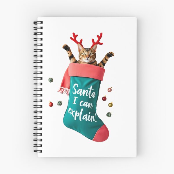 Item preview, Santa, I Can Explain – Sarcastic Christmas Cat | Funny Holiday Gift designed and sold by MiszungART.
