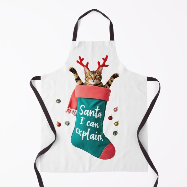 Item preview, Santa, I Can Explain – Sarcastic Christmas Cat | Funny Holiday Gift designed and sold by MiszungART.