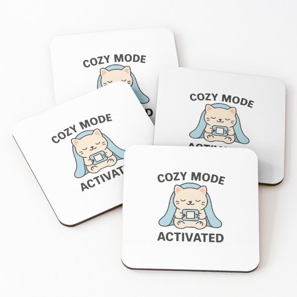 Item preview, Cozy Mode Activated – Cute Kawaii Gamer Cat designed and sold by Trend Drops Mad.