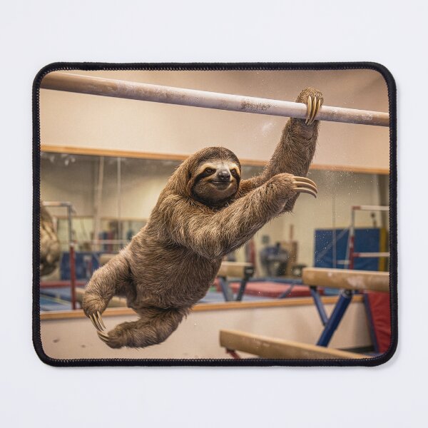 Item preview, Gymnastics Sloth on the Uneven Bars designed and sold by Tridentulus.