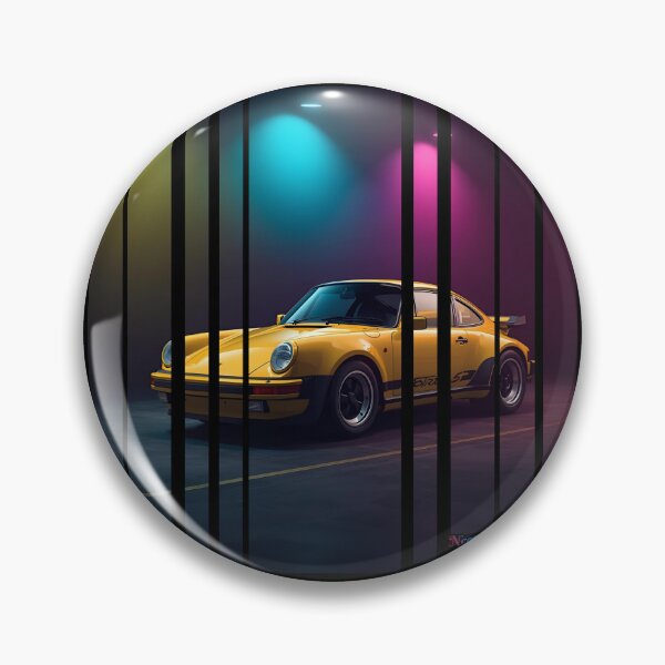 Item preview, Porsch 911 Turbo S inspired Design Vintage racing poster style, dynamic motion lines 8 designed and sold by Neon G.