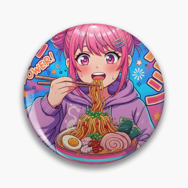 Item preview, Oishii Ramen Queen | Stunning Anime Girl Eating Ramen T-Shirt designed and sold by AlluraInc.