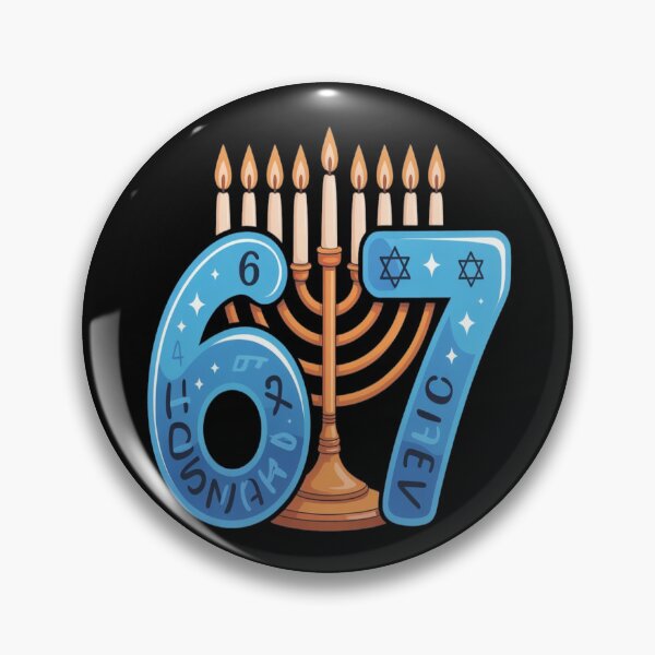 Item preview, Funny Six Seven 67 Meme Sarcastic Hanukkah tshirt designed and sold by Jacky-Design.