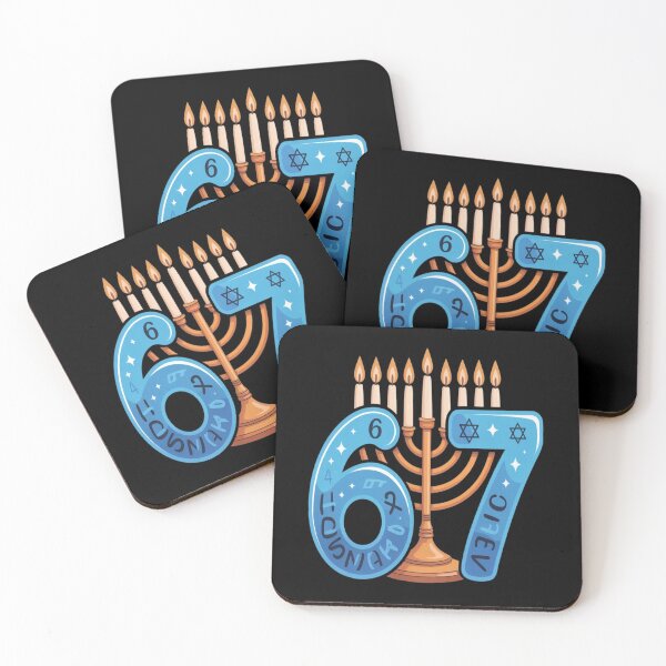 Item preview, Funny Six Seven 67 Meme Sarcastic Hanukkah tshirt designed and sold by Jacky-Design.