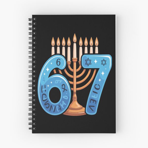 Item preview, Funny Six Seven 67 Meme Sarcastic Hanukkah tshirt designed and sold by Jacky-Design.