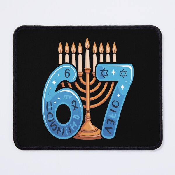 Item preview, Funny Six Seven 67 Meme Sarcastic Hanukkah tshirt designed and sold by Jacky-Design.