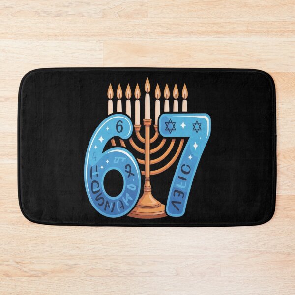Item preview, Funny Six Seven 67 Meme Sarcastic Hanukkah tshirt designed and sold by Jacky-Design.