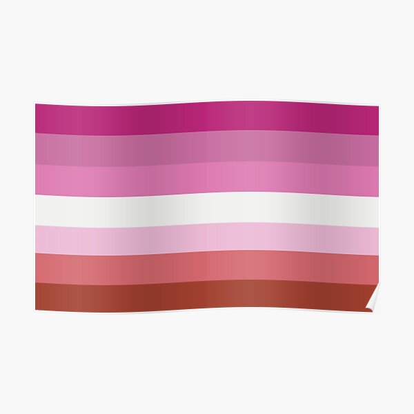 Lesbian Pride Flag V1 Poster For Sale By Porcupride Redbubble 7933