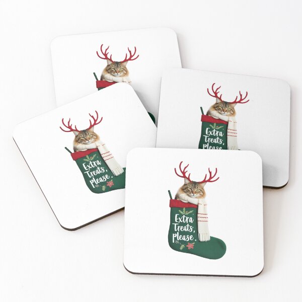 Item preview, Extra Treats, Please – Funny Christmas Cat | Sarcastic Holiday Gift designed and sold by MiszungART.