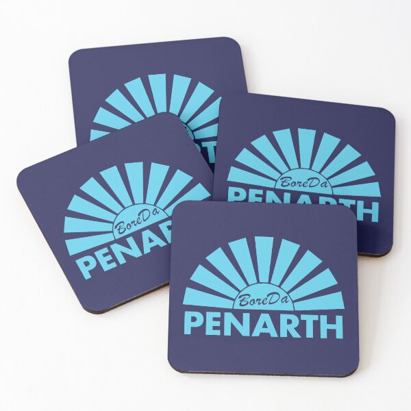 Item preview, Bore Da Penarth Good Morning - cyan designed and sold by unREST-design.