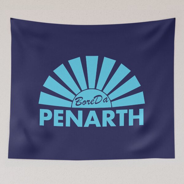 Item preview, Bore Da Penarth Good Morning - cyan designed and sold by unREST-design.
