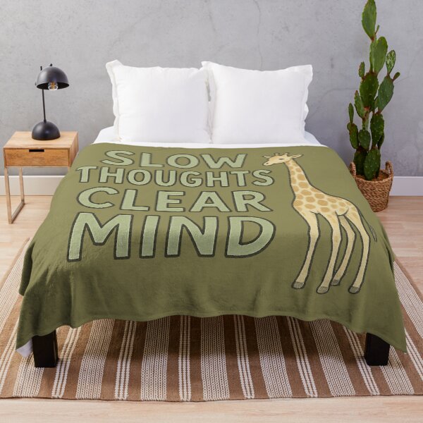 Item preview, Slow Thoughts Clear Mind Giraffe designed and sold by ChirpInc.