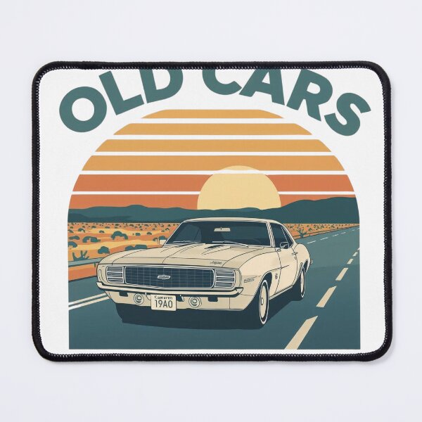 Item preview, Old Cars Are My Therapy, Retro Classic Muscle Car  designed and sold by Bada-stickers.