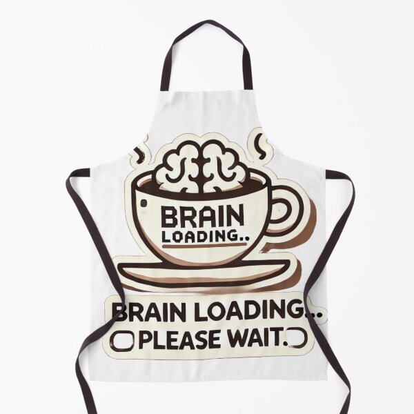 Item preview, Brain Loading Please Wait – Funny Coffee Humor Design | Cute Mental Health & Productivity Quote designed and sold by zevorgue.
