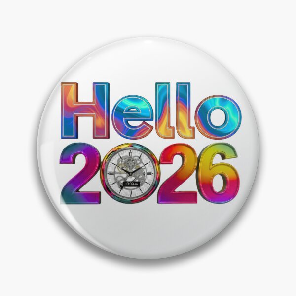 Item preview, Hello 2026 | Colorful New Year Typography designed and sold by vyrenpathrel.