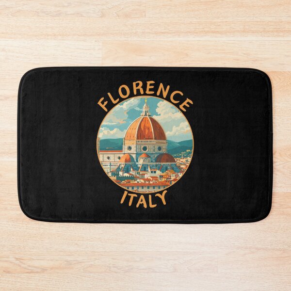 Item preview, Florence in Tuscany, Italy Retro Travel Art Circle Emblem designed and sold by MaateoDesign.