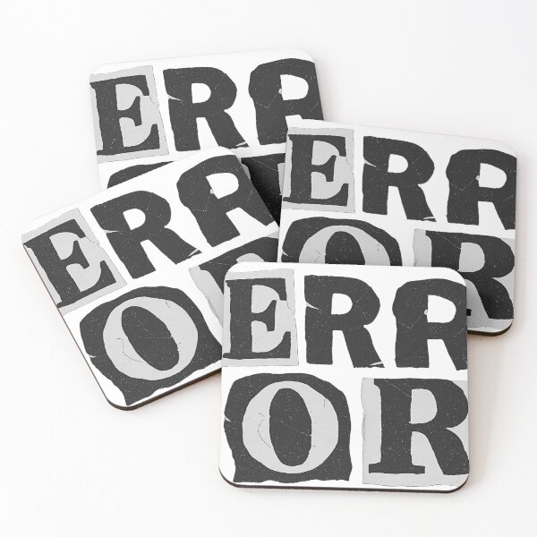 Item preview, ERROR Newspaper Collage Typography Glitch Art Design designed and sold by ShapedUp.