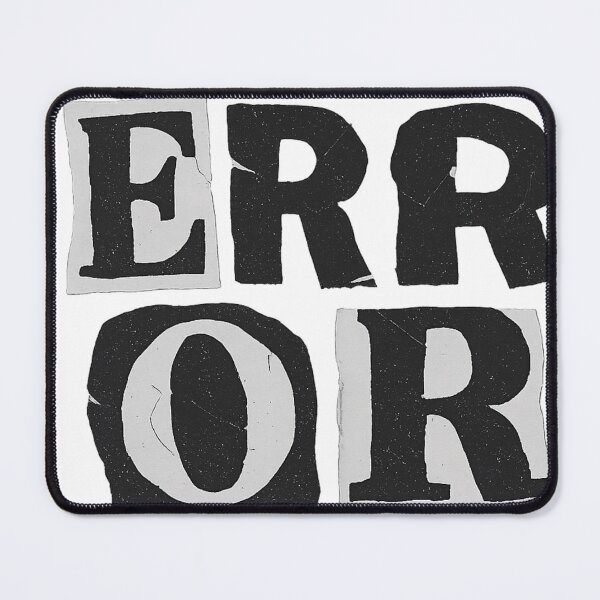 Item preview, ERROR Newspaper Collage Typography Glitch Art Design designed and sold by ShapedUp.