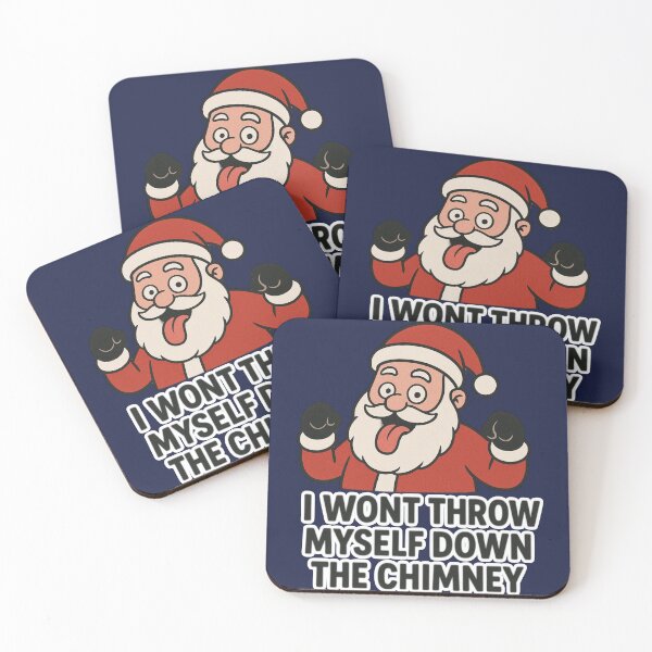 Item preview, I Won’t Throw Myself Down The Chimney – Funny Santa Christmas designed and sold by RkRihan.