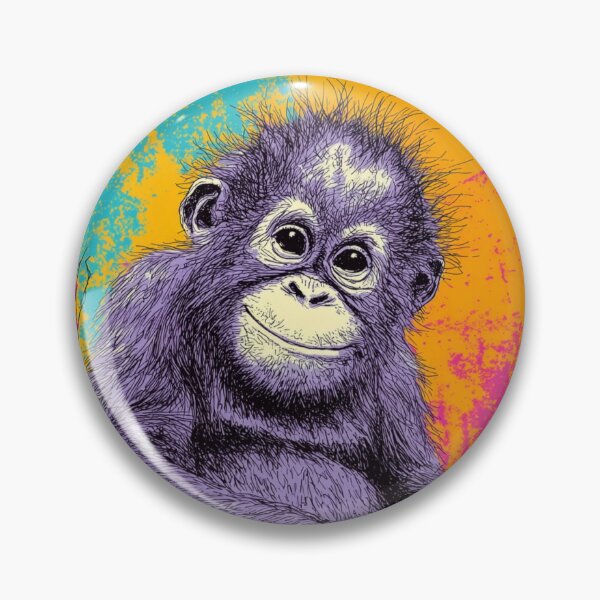 Item preview, Happy Purple Baby Orangutan designed and sold by Tridentulus.