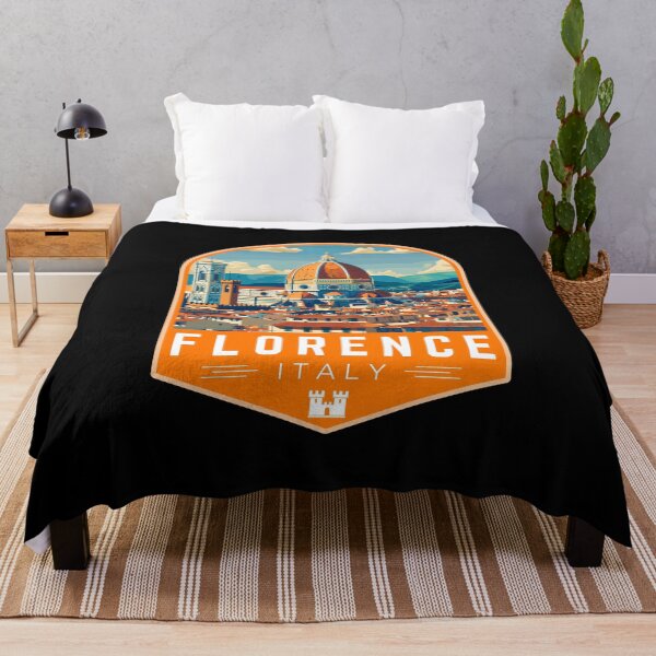 Item preview, Florence in Tuscany, Italy Retro Travel Art Badge designed and sold by MaateoDesign.