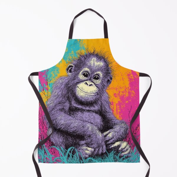 Item preview, Happy Purple Baby Orangutan designed and sold by Tridentulus.