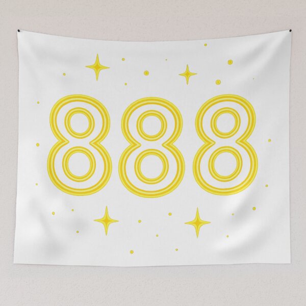 Item preview, Angel Number 888 Golden Abundance Glow designed and sold by HiteshArt111.